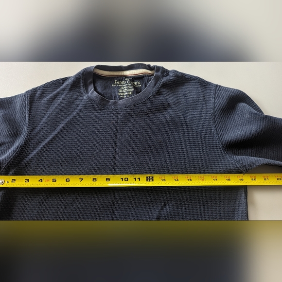 Set of 2 Faded Glory Men's Crew Neck Long Sleeve Thermal Henley Shirts Sz Small - Picture 11 of 11